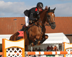 André Thieme hat am Sonntag (11.9.) den bisher größten Erfolg seiner Karriere geschaft. Er gewann den Pfizer $ 1 Million Grand Prix in Saugertiers/USA und kassierte 350.000 Dollar. Foto: Wego